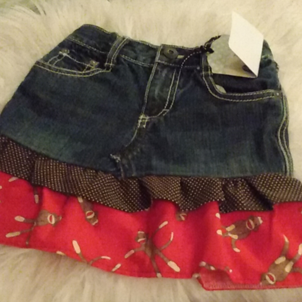 Baby Blue jean skirt